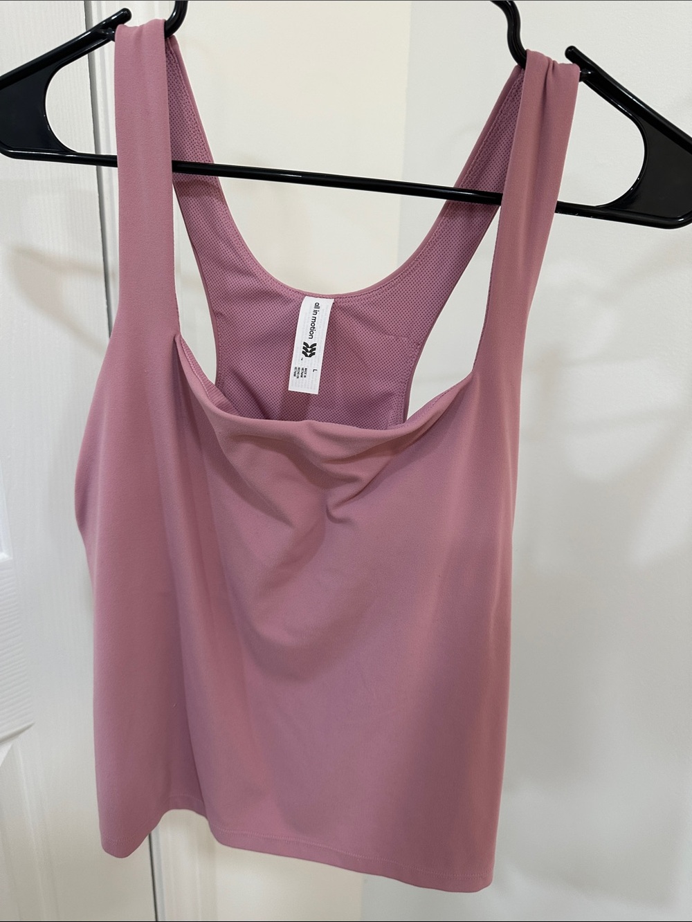 all in motion Rose Pink Racerback Tank Top